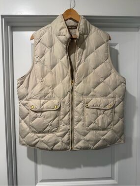 Woolrich Men's Quilted Puffer Vest - Cream XXL